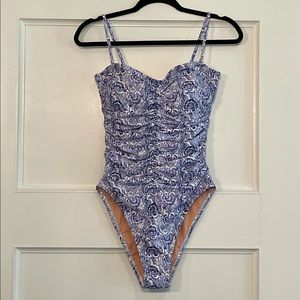 NWT- J. Crew Ruched One-Piece Swimsuit!